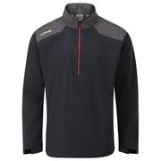 Nepromokavá golfová bunda Ping AquaDrive Half-Zip černá/asfaltová – detailní pohled