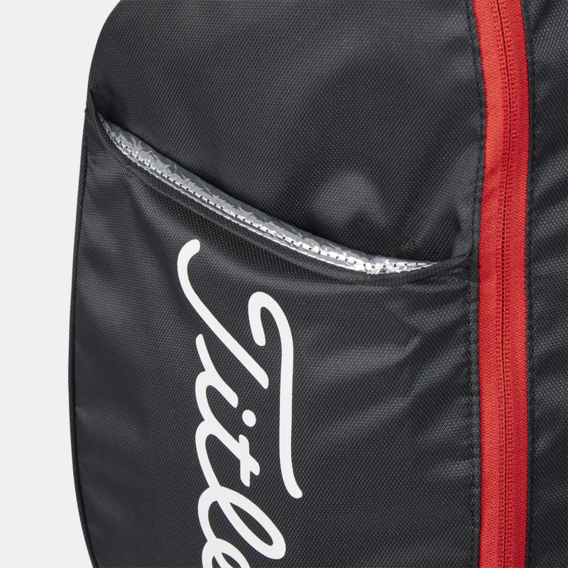 Vnější lemovaná kapsa na pití na bagu Titleist Premium Carry Bag