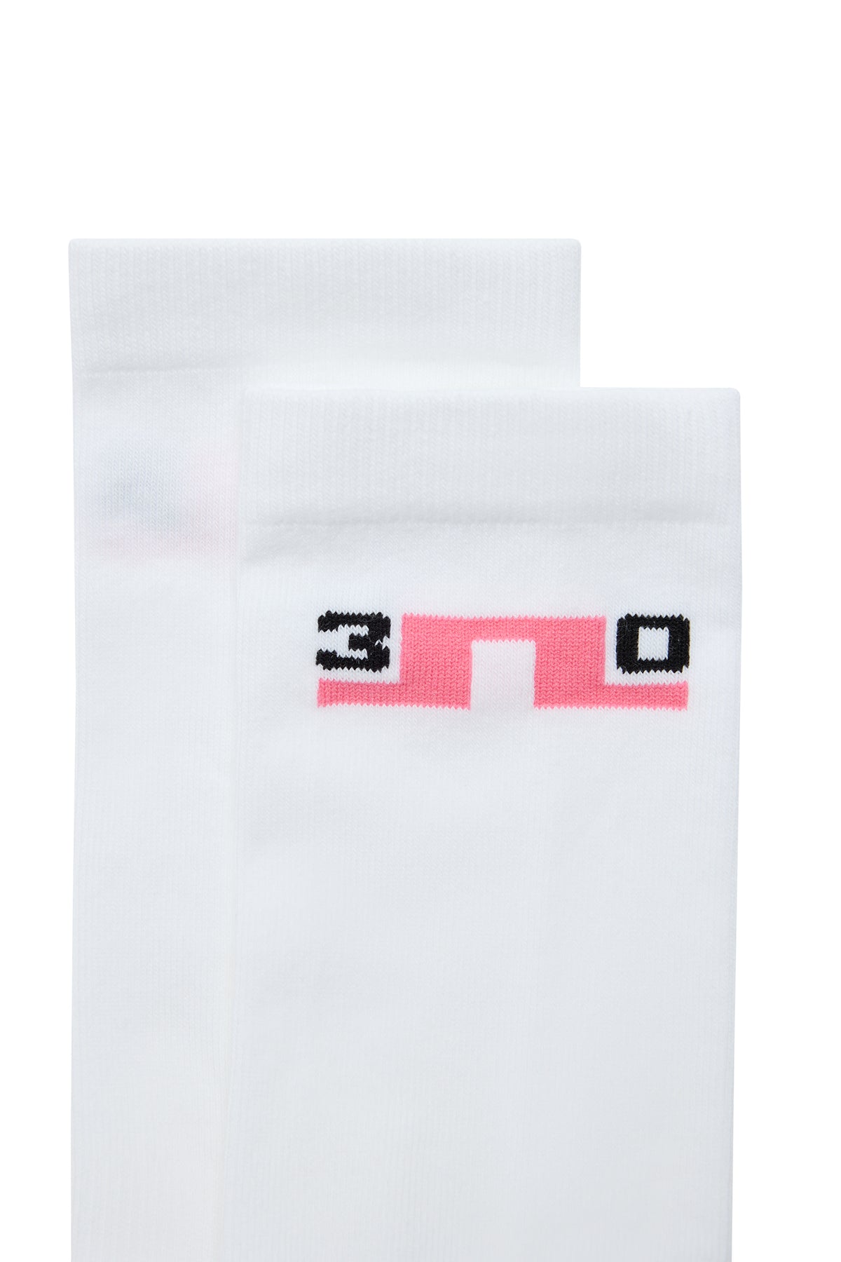 Ponožky J.Lindeberg 30Y Kameron Socks White – detailní pohled na konstrukci
