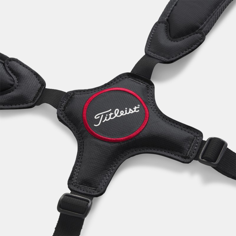 Prémiový nastavitelný dvojitý popruh s integrovanou bederní podložkou na bagu Titleist Players 4 Carbon