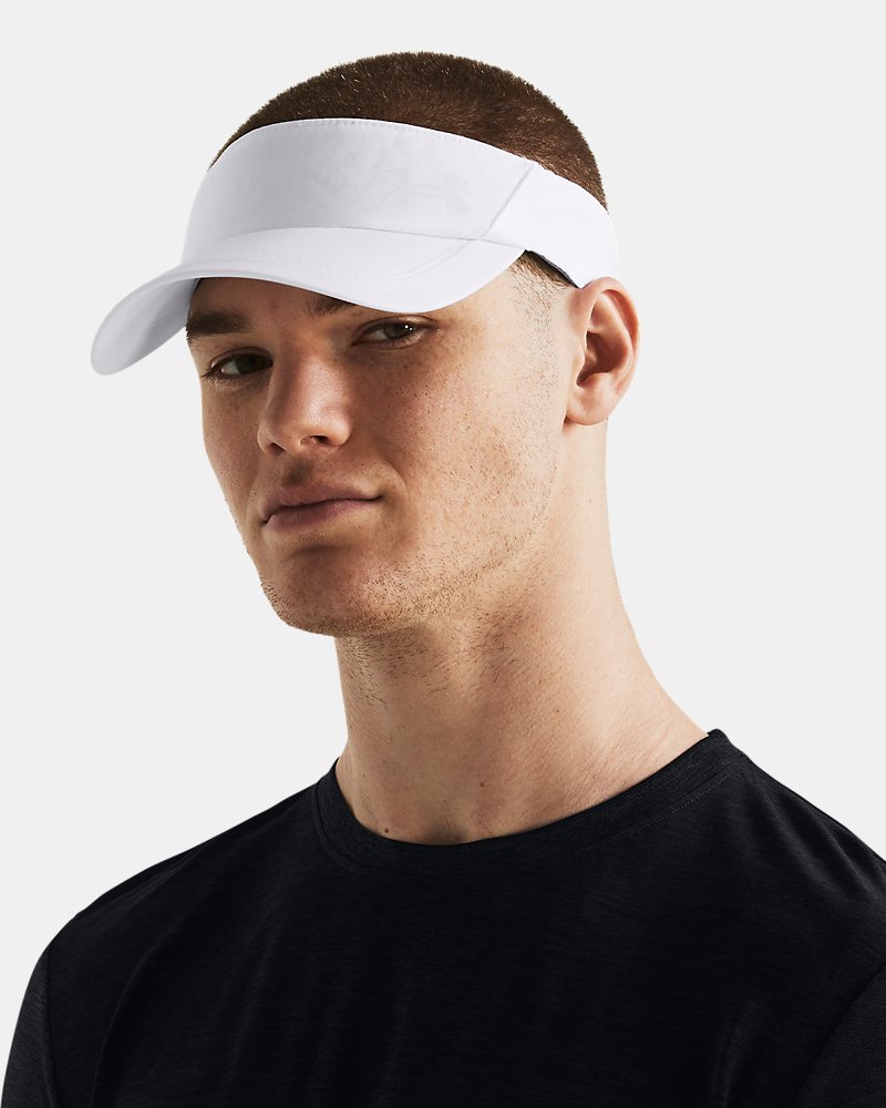 Pánský kšilt Under Armour Iso-Chill Launch, bílý, přední pohled