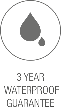 3-year waterproof guarantee icon