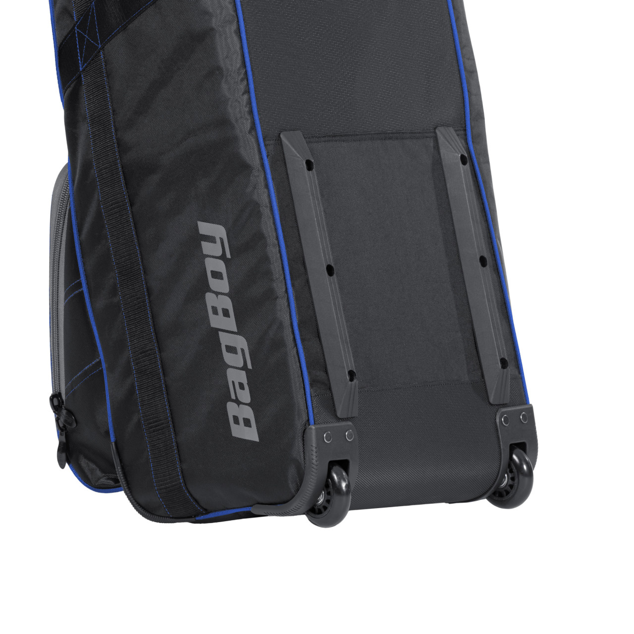 Detail ochranných lišt Bag Boy T-800 na zadním panelu