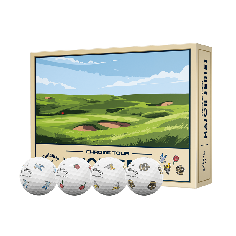Callaway Chrome Tour July Major 2026 – celkový pohled na krabičku limitované edice