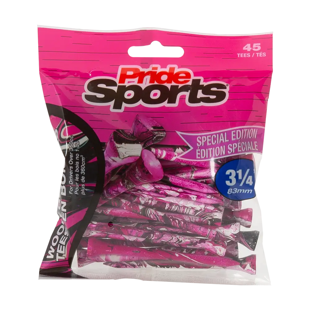 Balení týček Pride Sports Special Edition Paint Splatter v neonově růžové a černé barvě