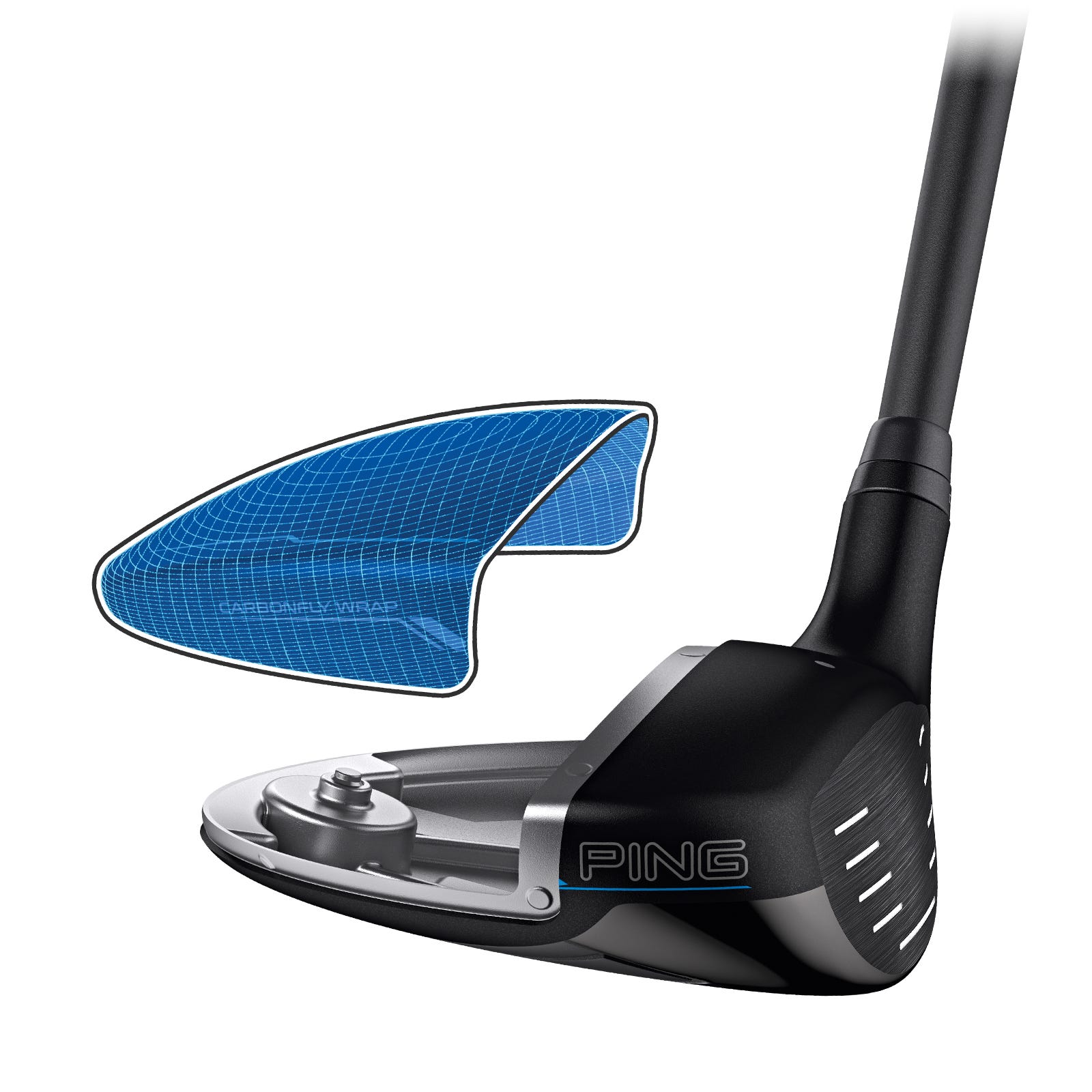G440 fairway exploded Carbonfly Wrap crown illustration