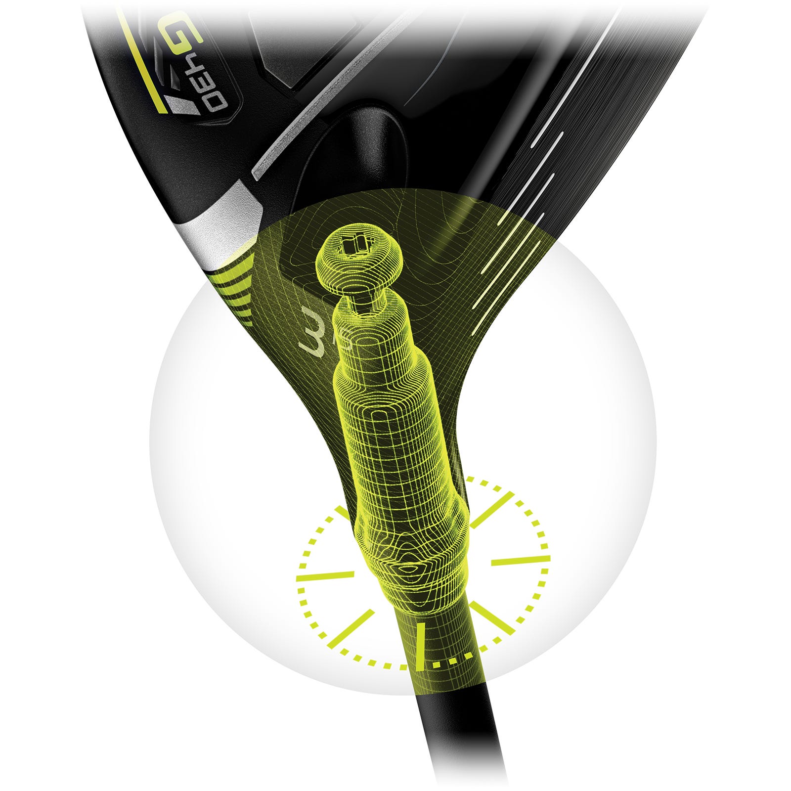 PING G430 fairway Trajectory Tuning 2.0 hosel illustration
