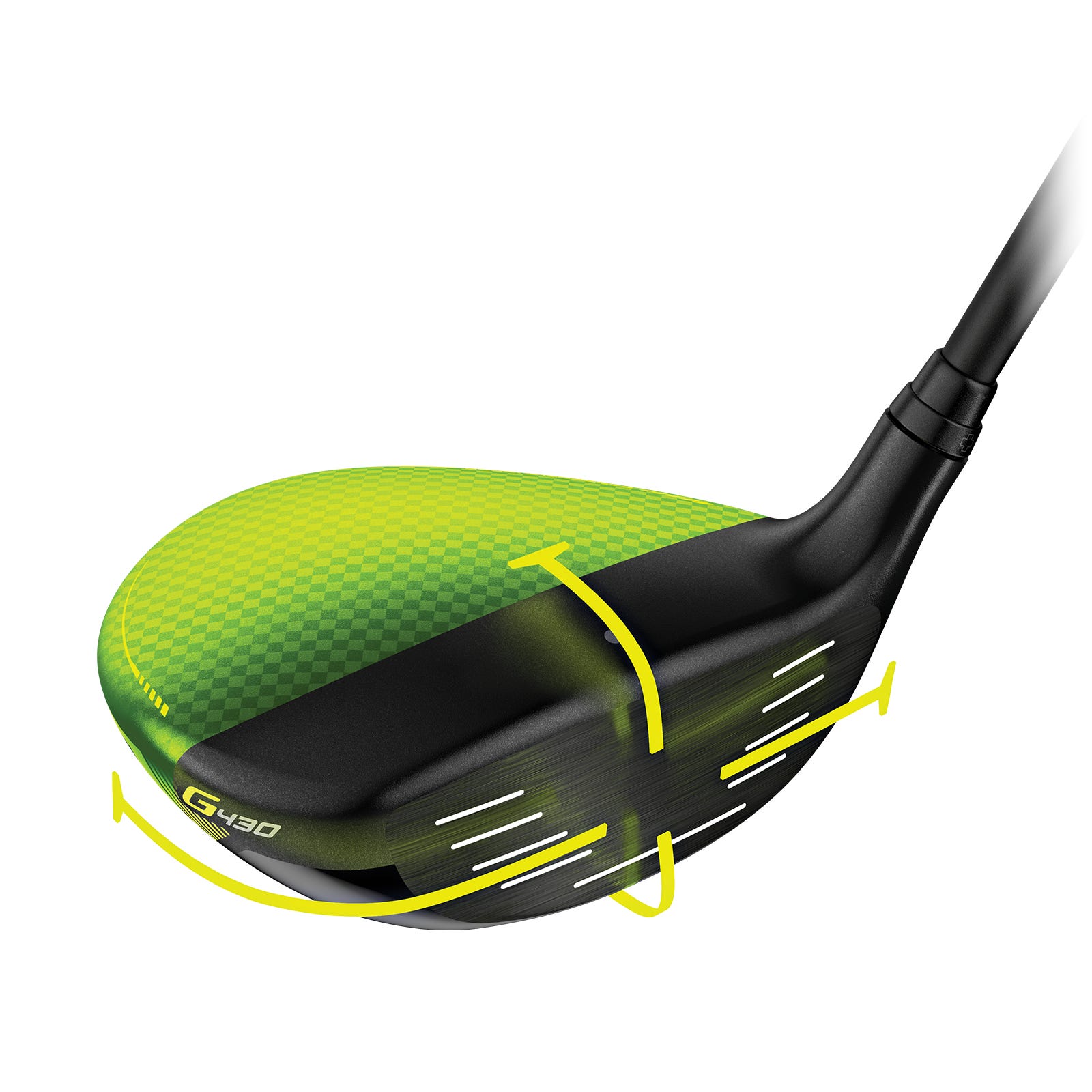 PING G440 fairway FaceWrap technology illustration