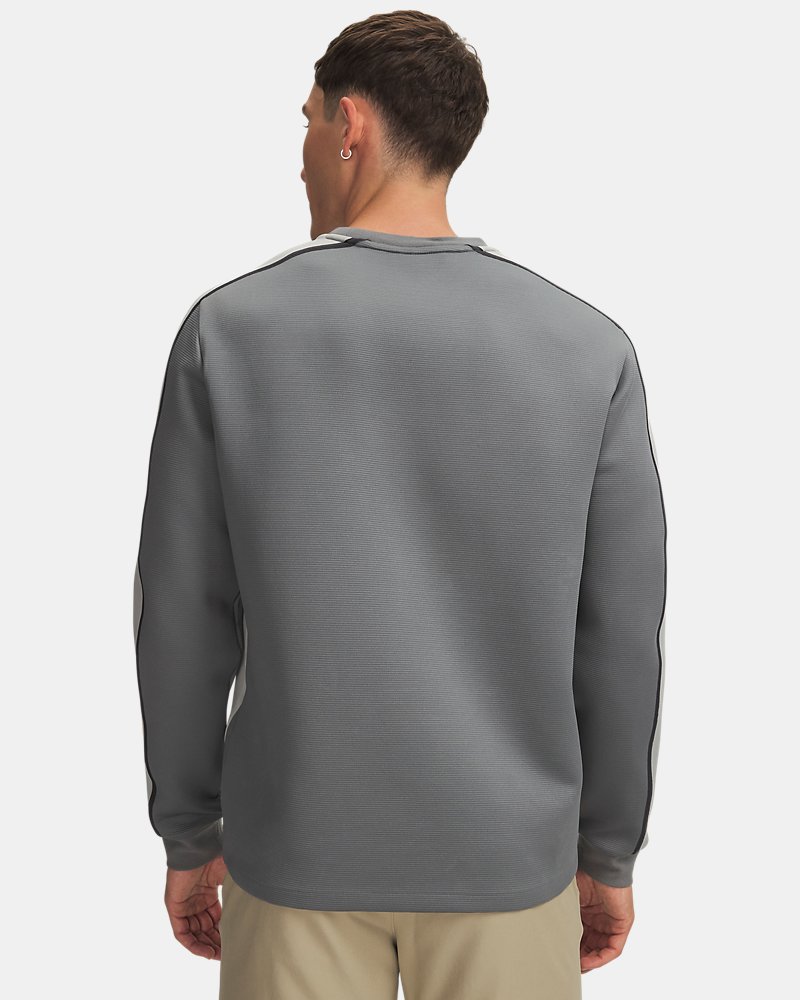 UA Drive Crew Midlayer back view grey
