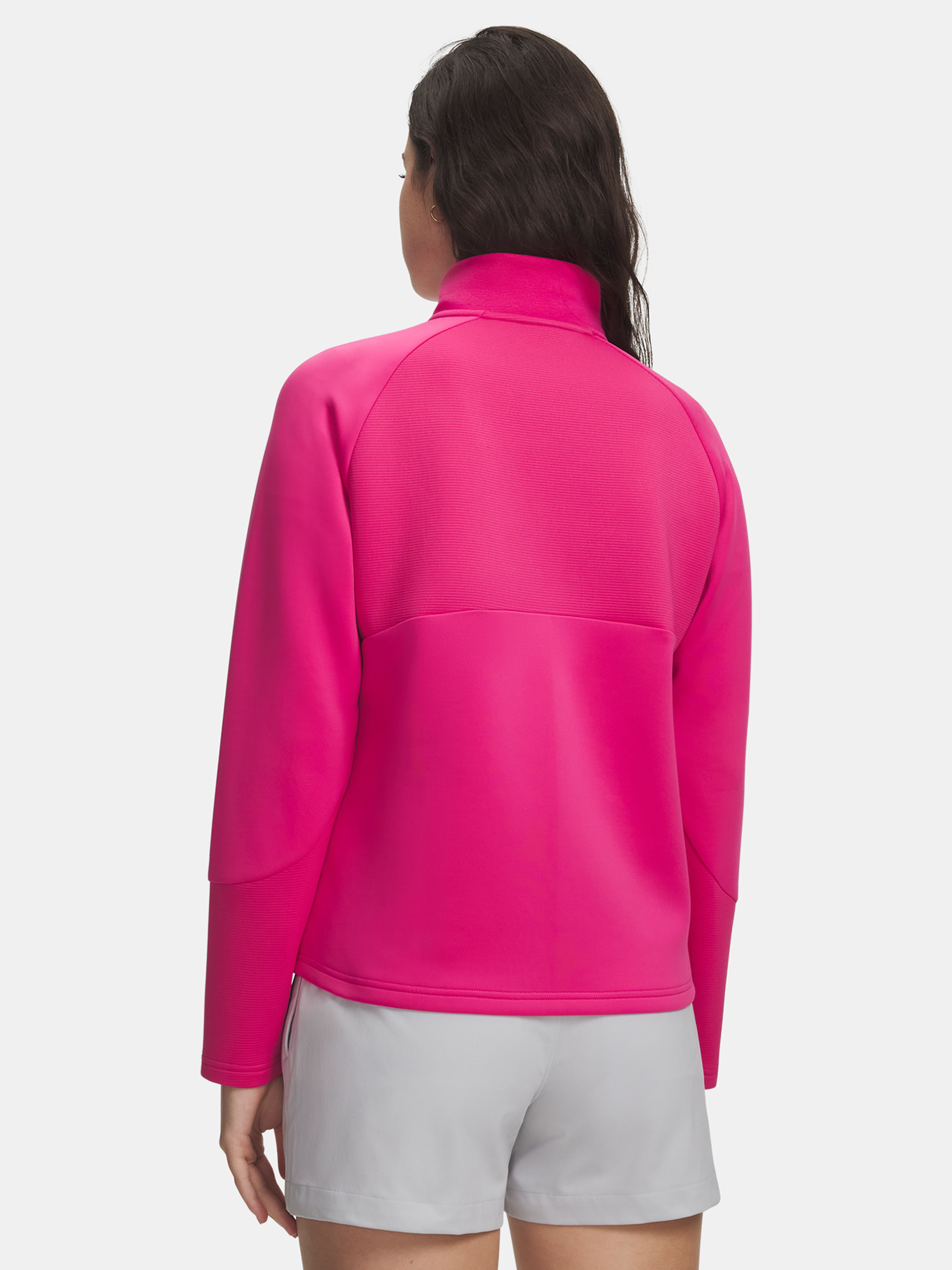 Dámská mikina Under Armour UA Drive Midlayer 1/4 Zip – detail zadní části a rukávu
