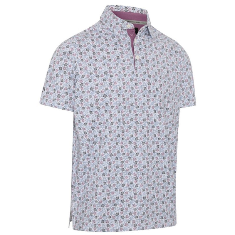 Callaway Making Flowers Out Of Whisky polo – přední pohled jasně bílá