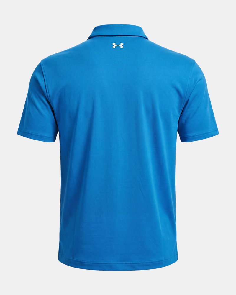 Polo Under Armour Tee To Green Pique – zadní pohled, egejská modrá