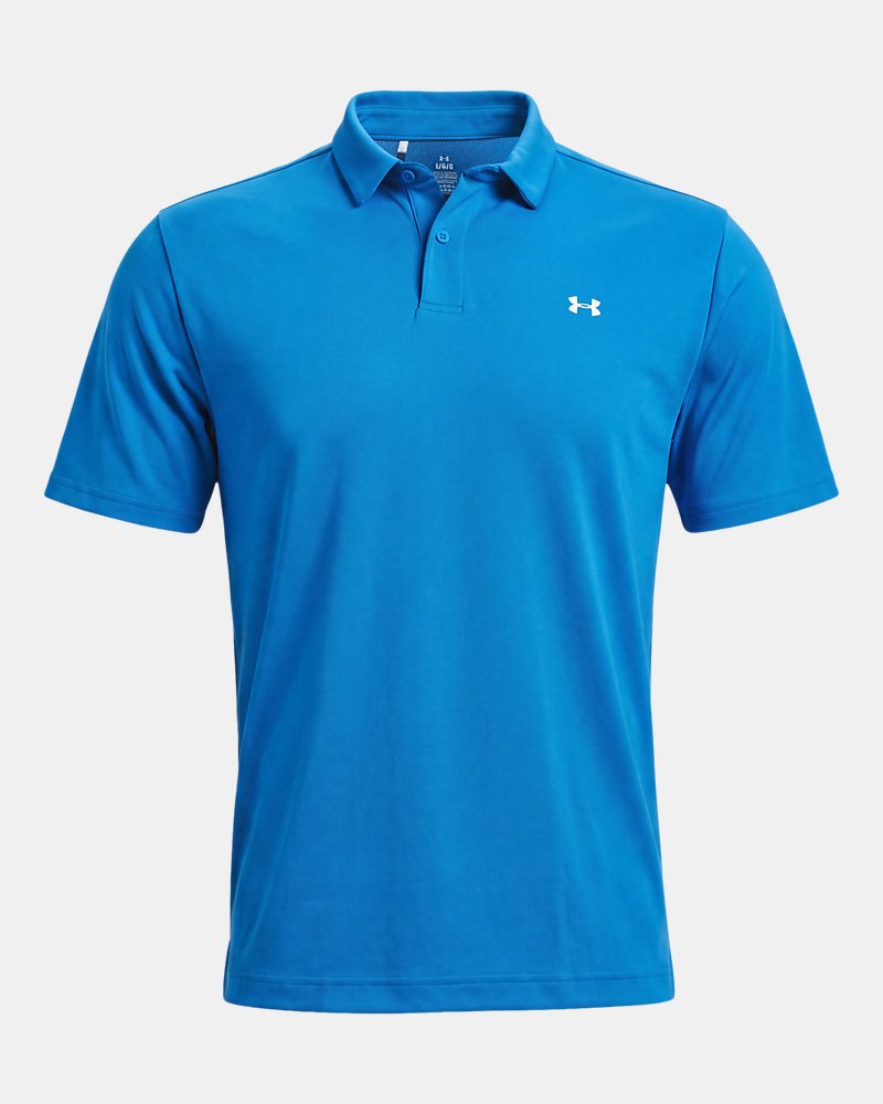 Polo Under Armour Tee To Green Pique – přední pohled, egejská modrá