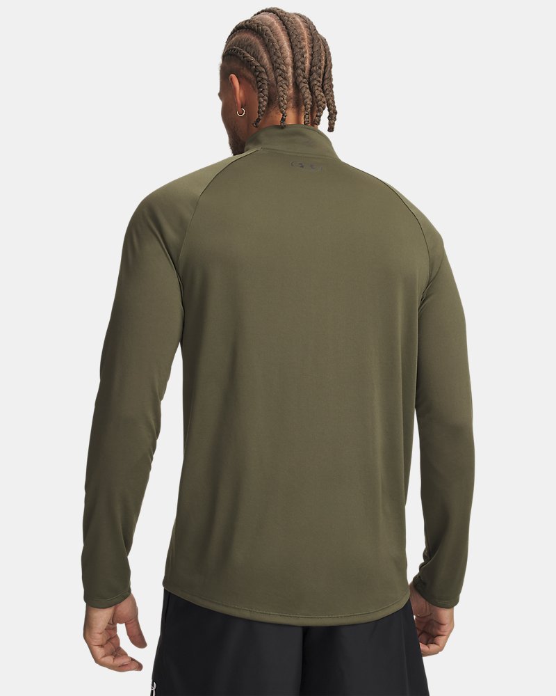 Under Armour UA Tech Half Zip Long Sleeve – Green, zadní pohled