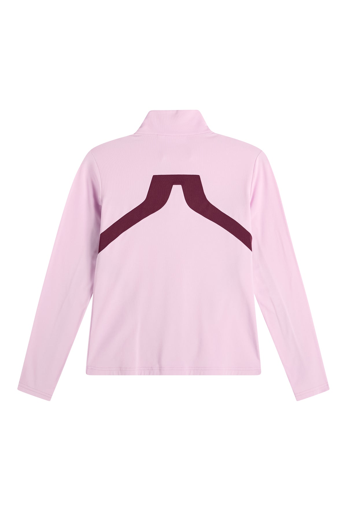 J.Lindeberg Janice Mid Layer Orchid Bouquet – zadní pohled ukazující kontrastní detail Bridge