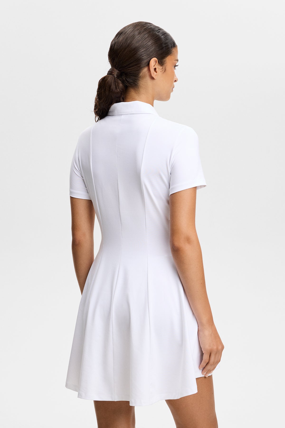 J.Lindeberg Kura Dress white – pocket and hem detail