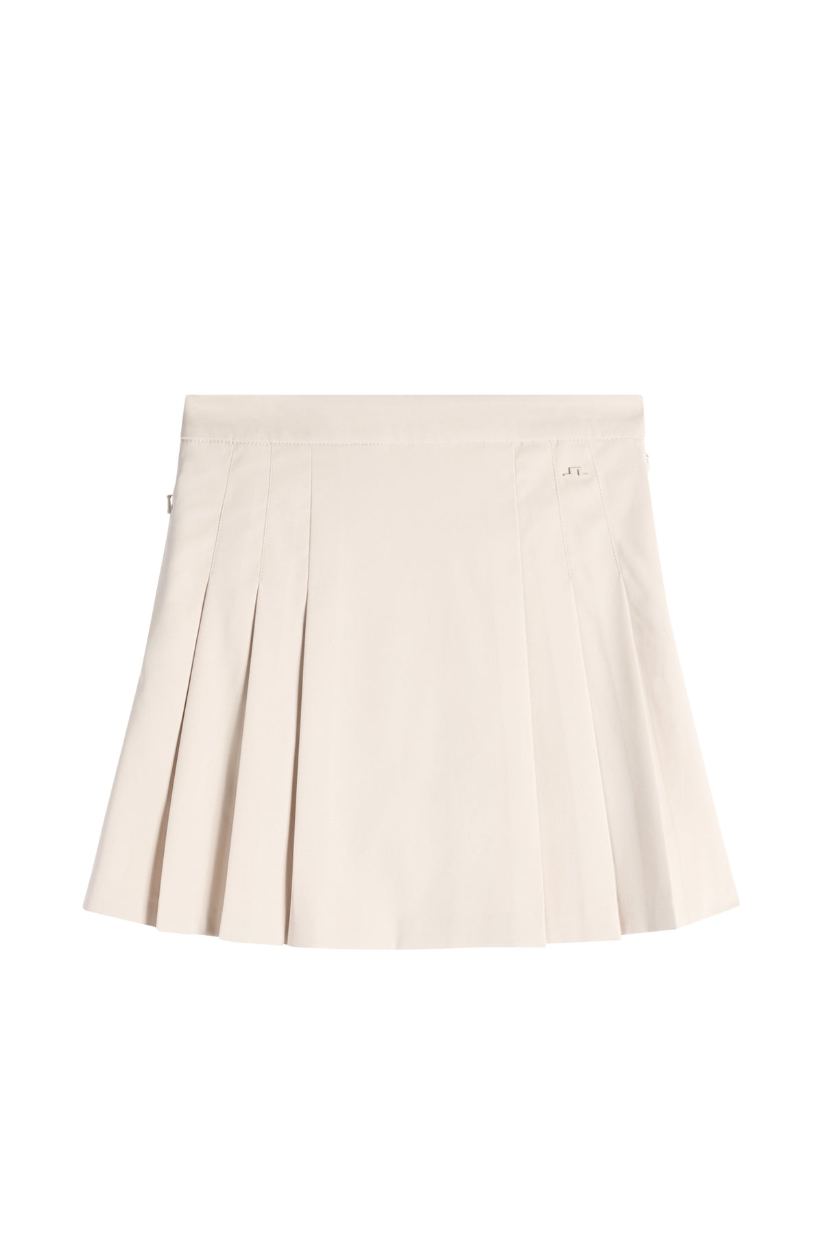 J.Lindeberg Alesia Skort Moonbeam – vysoký pas a detail bočního zipu