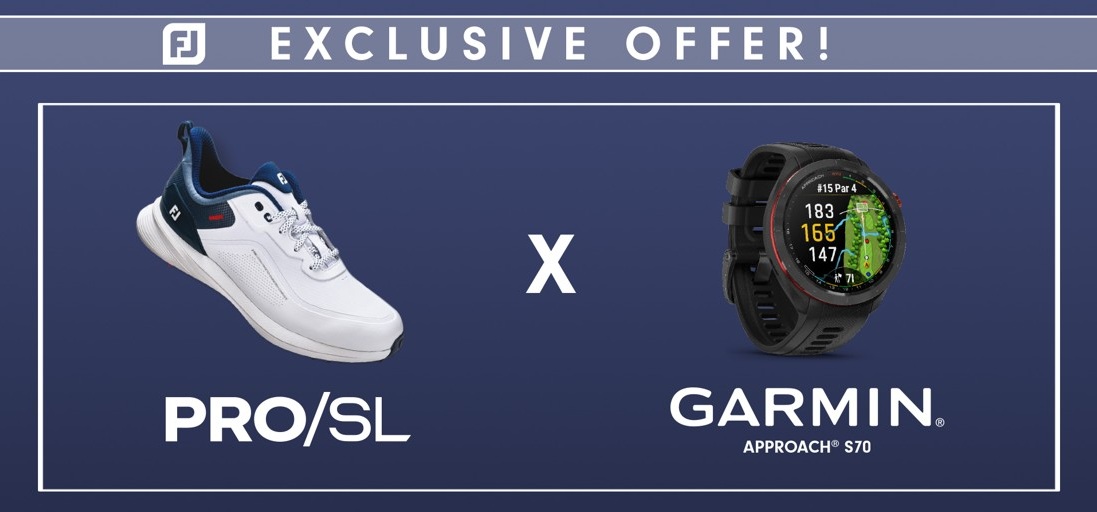 FootJoy Pro/SL x Garmin Approach S70 soutěž